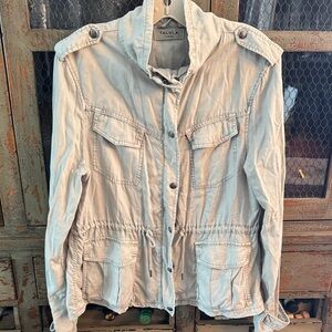 Talula Utility Jacket in Soft cream